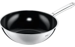 Wokpfanne Wuhan aus Edelstahl, 28 cm