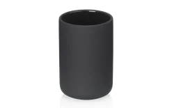 Zahnputzbecher Sana, schwarz, 8 cm