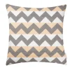 Zierkissenhülle Colourblock Zag, peach, 50 x 50 cm