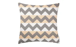 Zierkissenhülle Colourblock Zag, peach, 50 x 50 cm