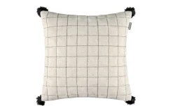 Zierkissenhülle Grid, offwhite, 38 x 38 cm