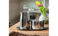 Zucker-Sahne-Set, stainless steel mat, 3-teilig