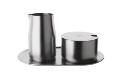 Zucker-Sahne-Set, stainless steel mat, 3-teilig